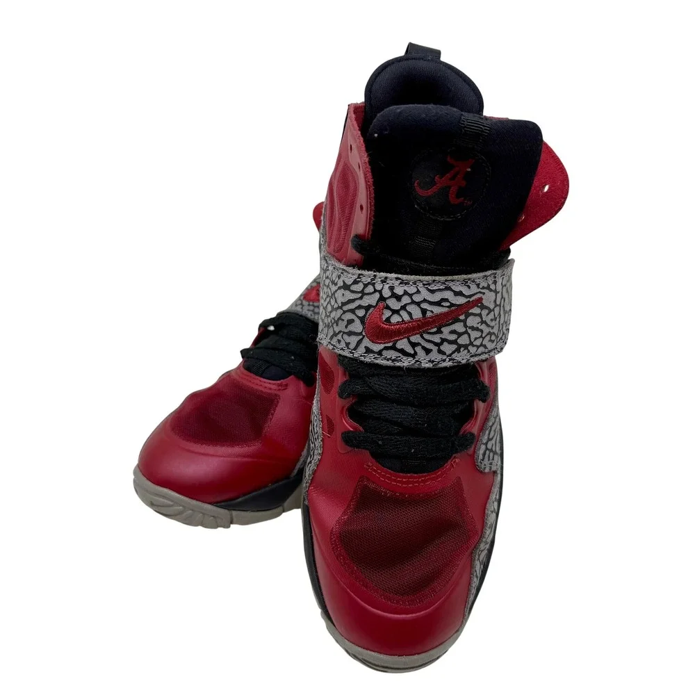 Nike Air Stepback Alabama Crimson Tide PE Red Elephant Print 685527-601 Mens 7Y